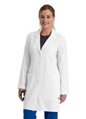 SKECHERS ALLURE WOMEN'S 34" 4 PKT LAB COAT SKC952